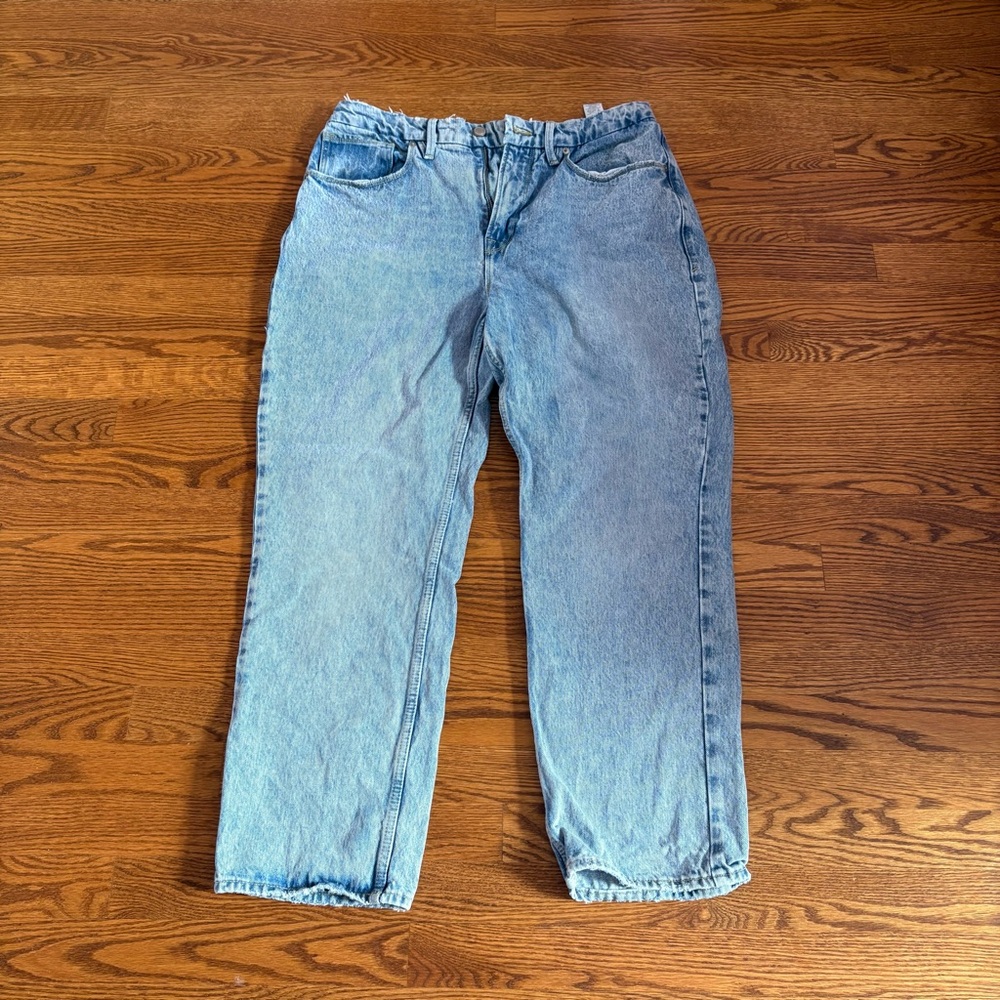 Good American Straight Leg Jeans Blue